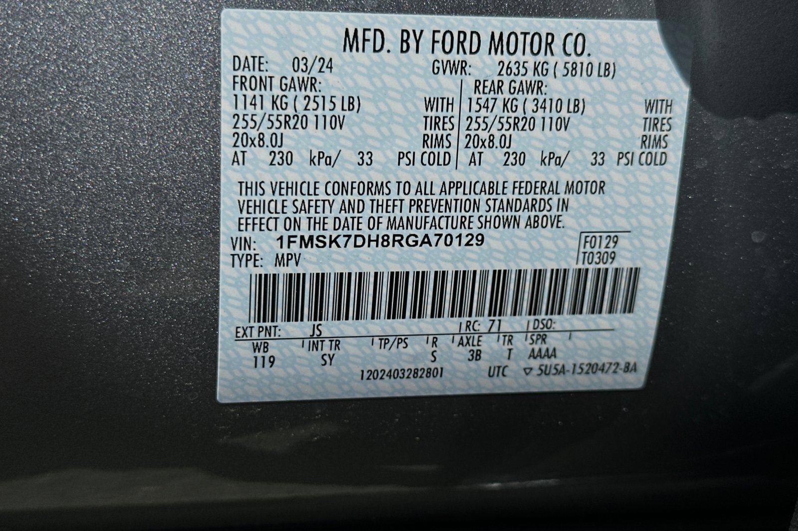 New 2024 Ford Explorer XLT w/ Equipment Group 202A image 25