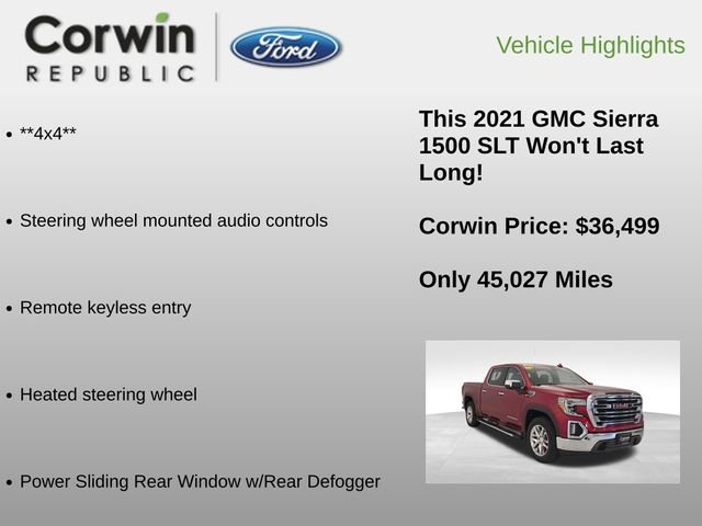 Used 2021 GMC Sierra 1500 SLT w/ SLT Premium Package image 12