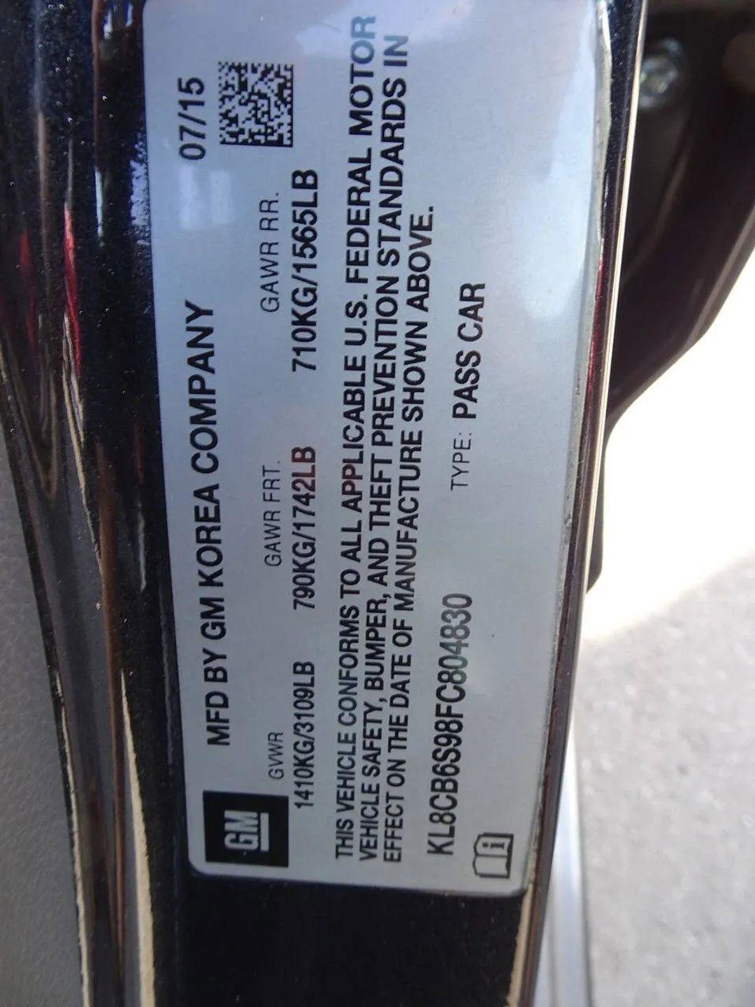 Used 2015 Chevrolet Spark LS FWD image 8