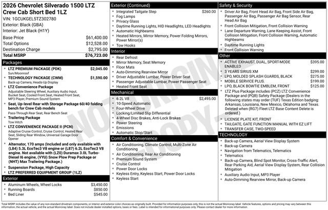 New 2026 Chevrolet Silverado 1500 LTZ w/ LTZ Premium Package image 26