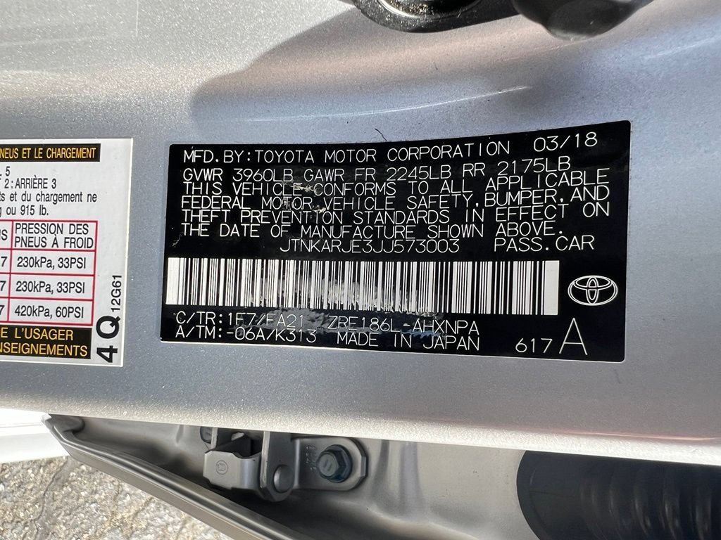 Certified 2018 Toyota Corolla iM w/ Carpet Mat Package (TMS) FWD image 38