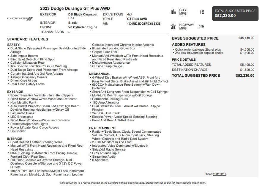 Used 2023 Dodge Durango GT image 38