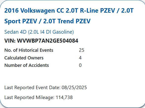 Used 2016 Volkswagen CC Sport image 3