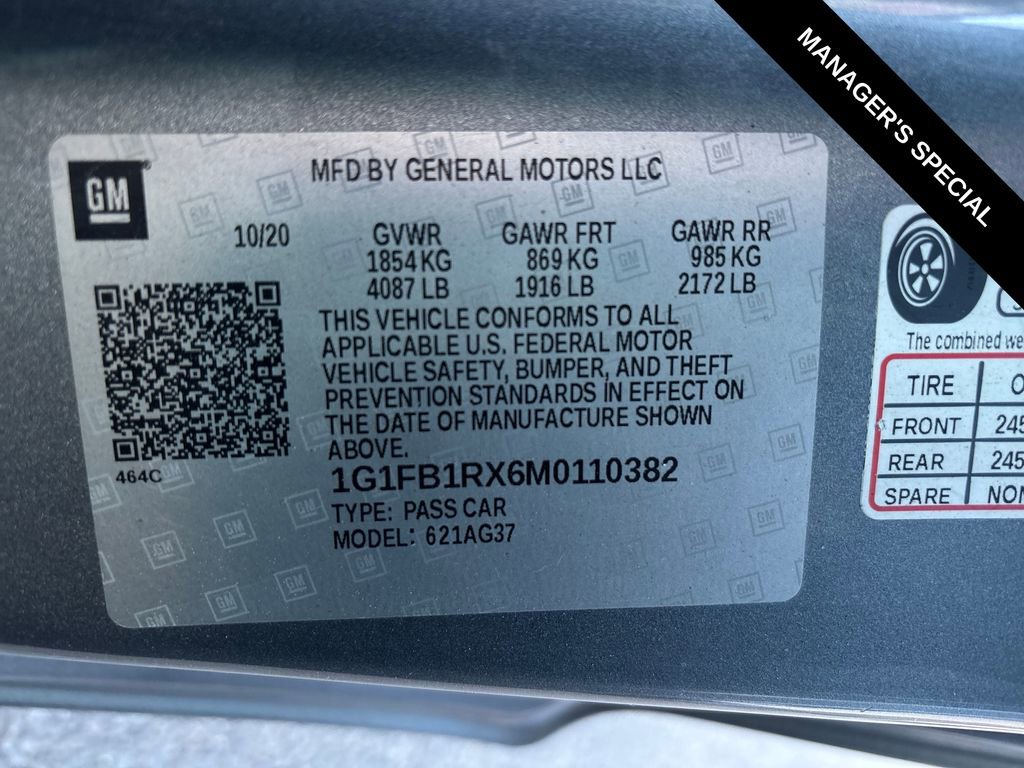 Used 2021 Chevrolet Camaro LS RWD image 26