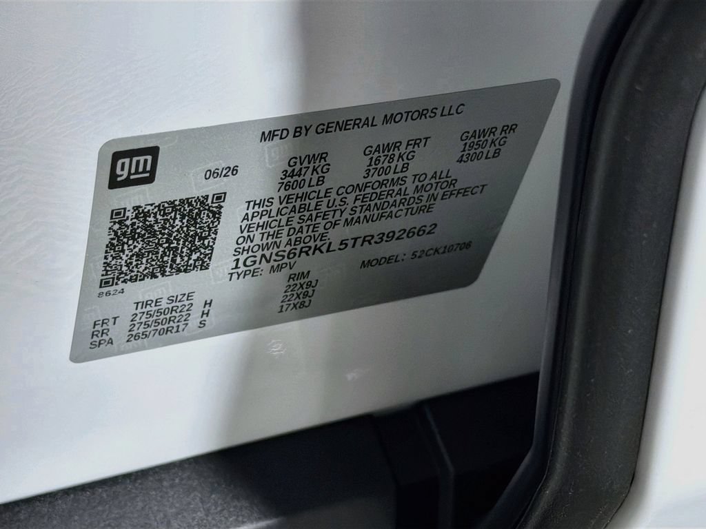 New 2026 Chevrolet Tahoe RST w/ RST Capability Package AWD/4WD image 35