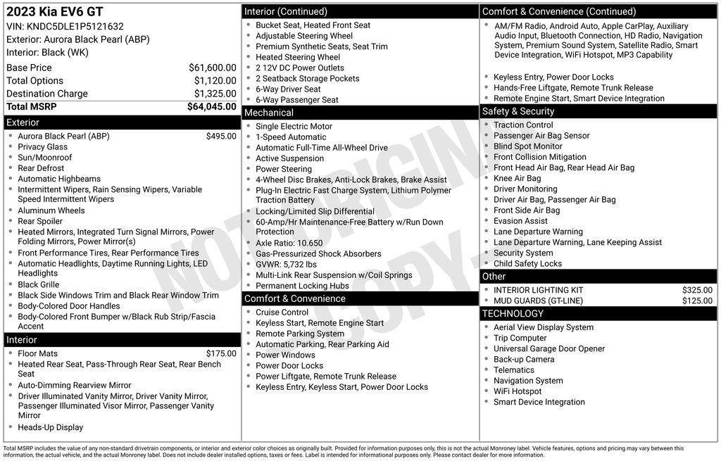 Used 2023 Kia EV6 GT image 15