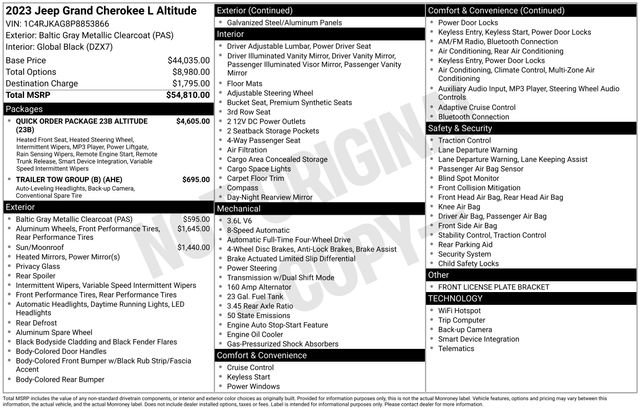 Used 2023 Jeep Grand Cherokee L Laredo image 13