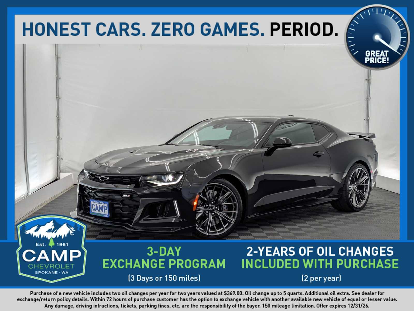 Used 2022 Chevrolet Camaro ZL1