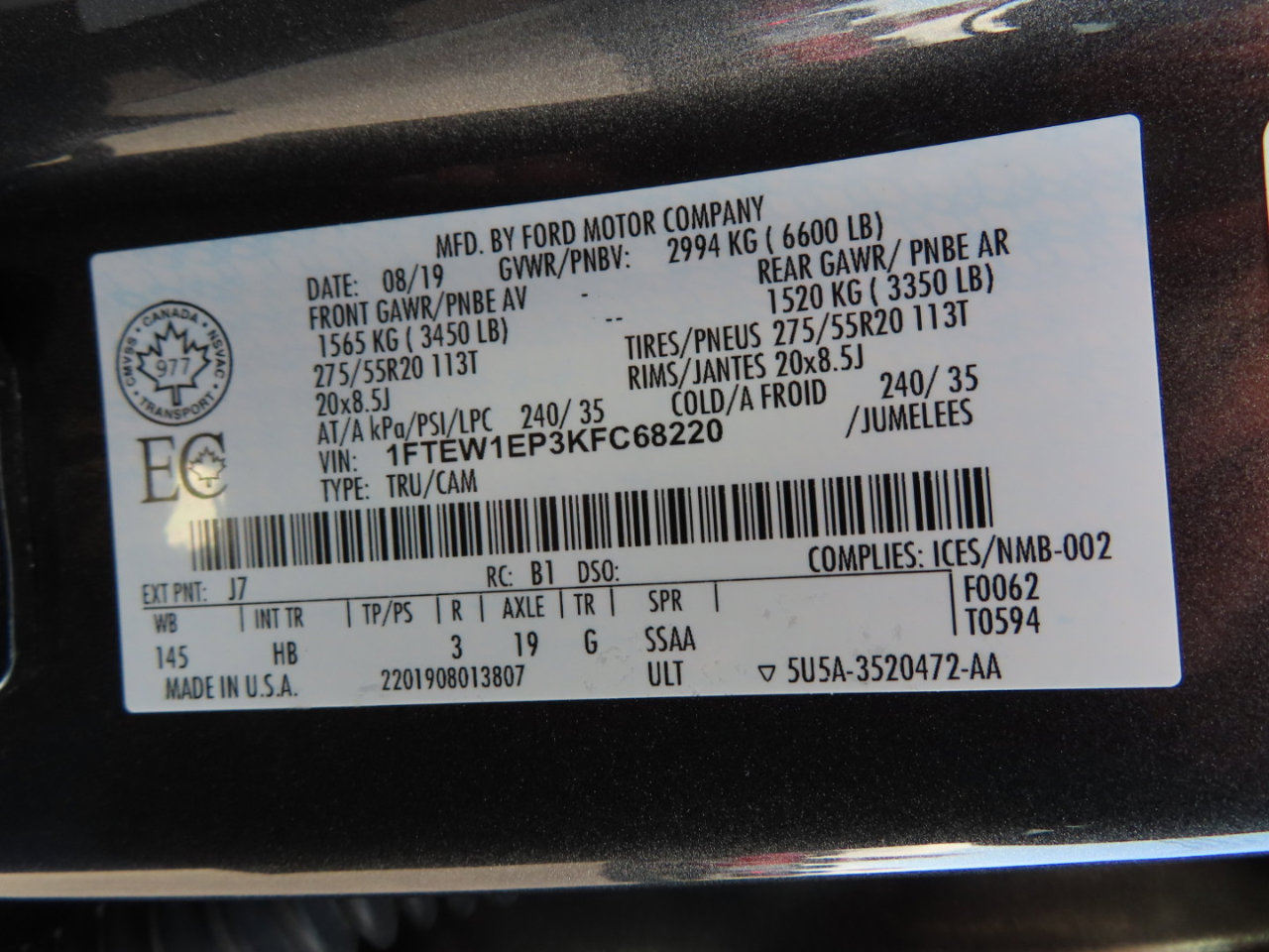 Used 2019 Ford F150 Lariat w/ Equipment Group 502A Luxury image 26