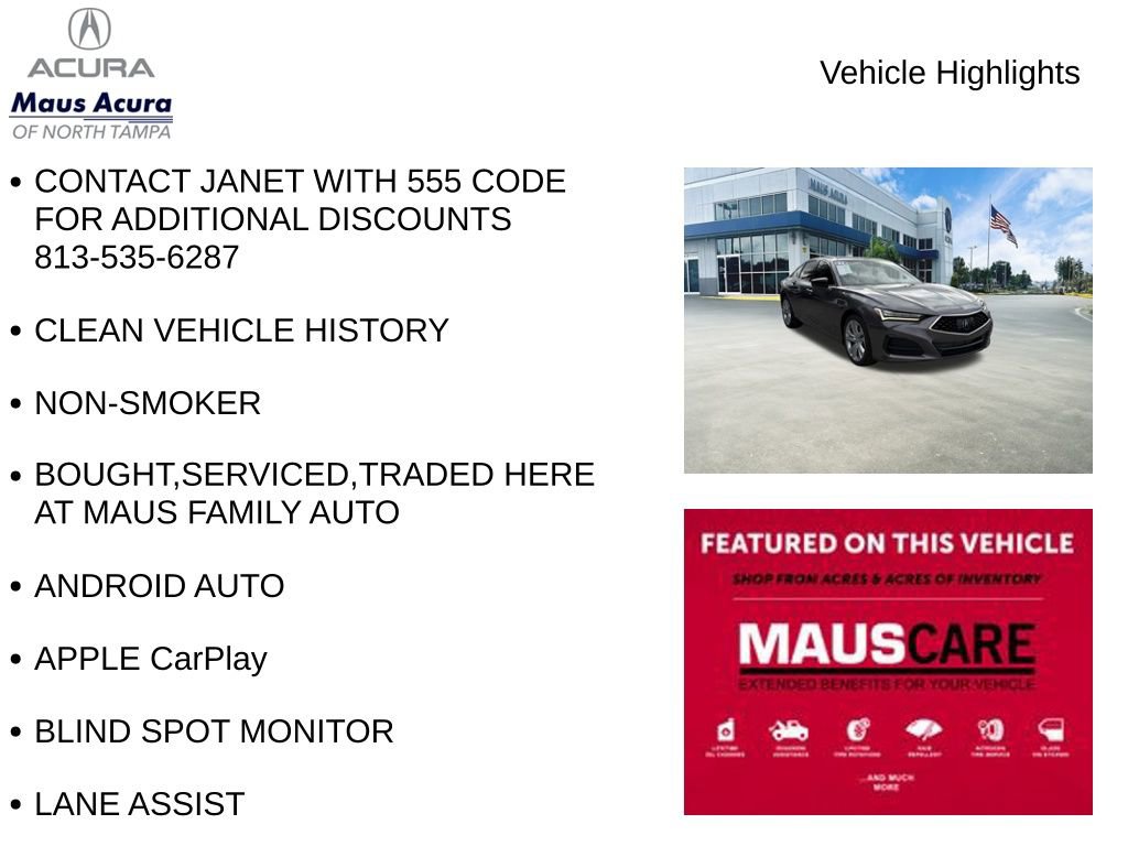 Used 2023 Acura TLX w/ Technology Package image 8
