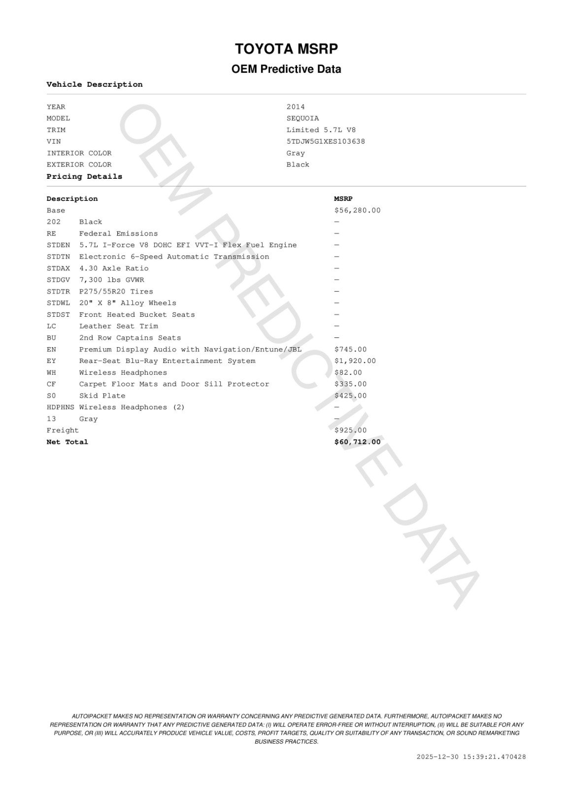 Used 2014 Toyota Sequoia Limited image 11