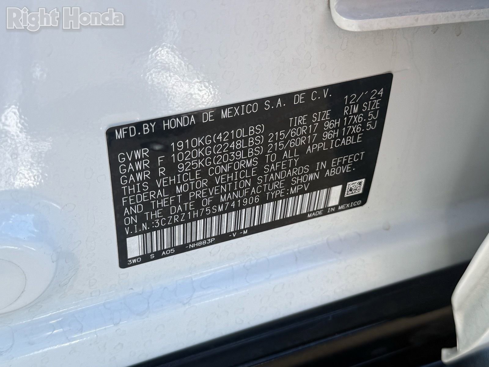 Used 2025 Honda HR-V EX-L image 34