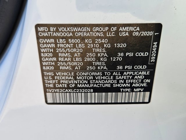 Used 2020 Volkswagen Atlas Cross Sport SE FWD image 23