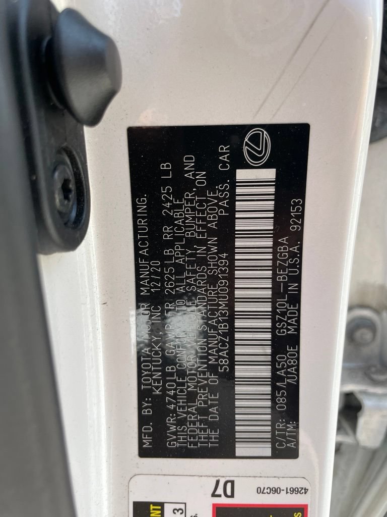 Used 2021 Lexus ES 350 w/ Accessory Package FWD image 14