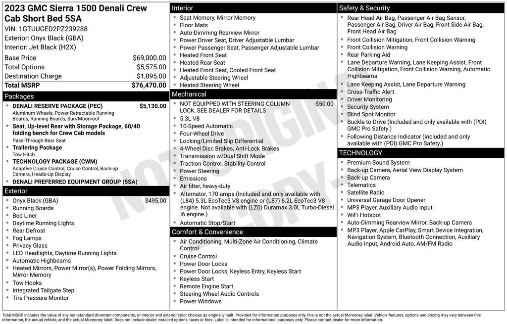Used 2023 GMC Sierra 1500 Denali w/ Denali Reserve Package AWD/4WD image 12