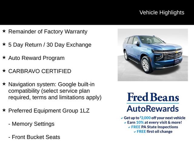 Certified 2025 Chevrolet Tahoe Premier AWD/4WD image 4