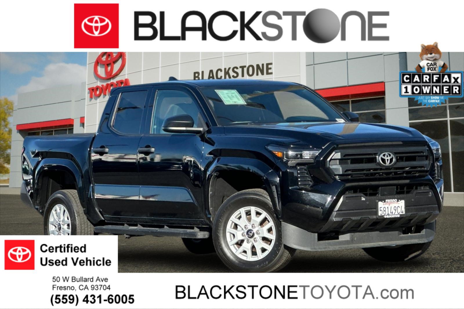Certified 2024 Toyota Tacoma SR w/ SR Upgrade Package RWD image 1