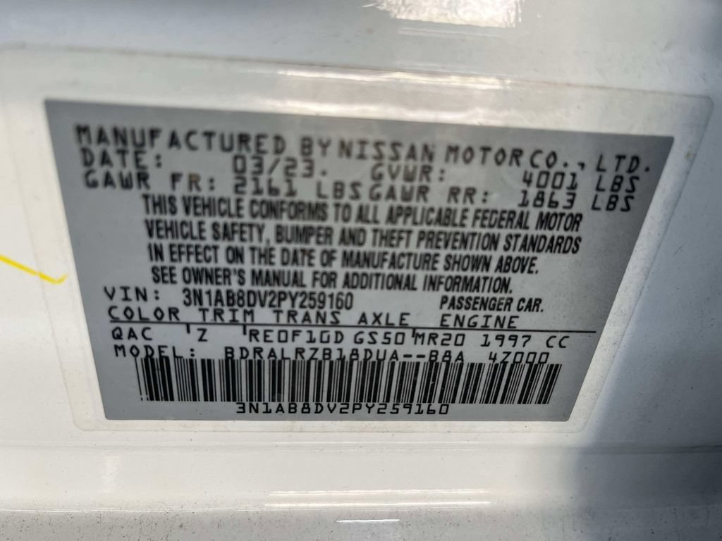 Used 2023 Nissan Sentra SR w/ Electronics Package FWD image 26