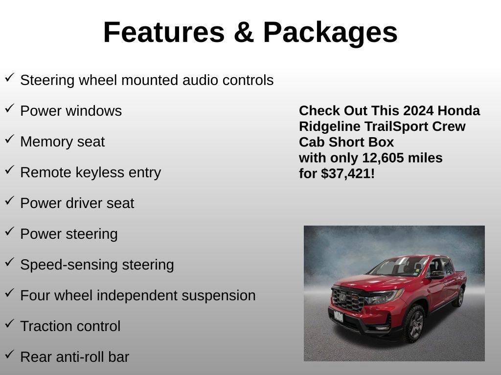 Used 2024 Honda Ridgeline TrailSport image 12