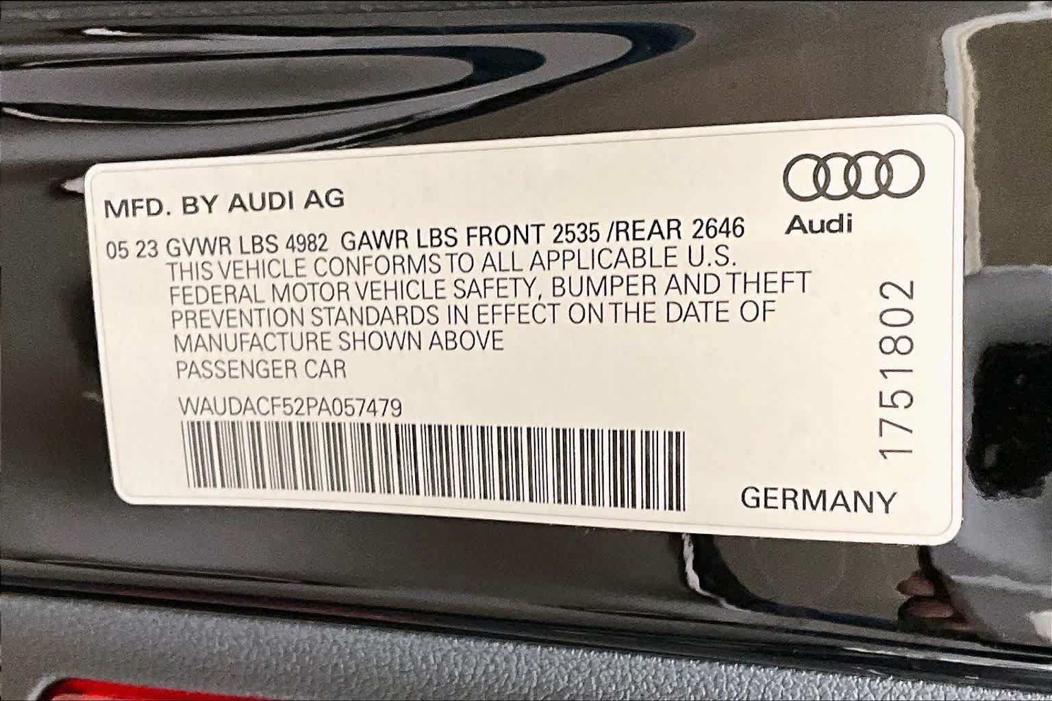 Certified 2023 Audi A5 2.0T Premium w/ Convenience Package AWD/4WD image 34