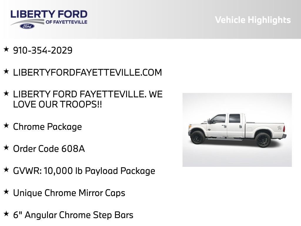 Used 2015 Ford F250 Lariat w/ Chrome Package image 5