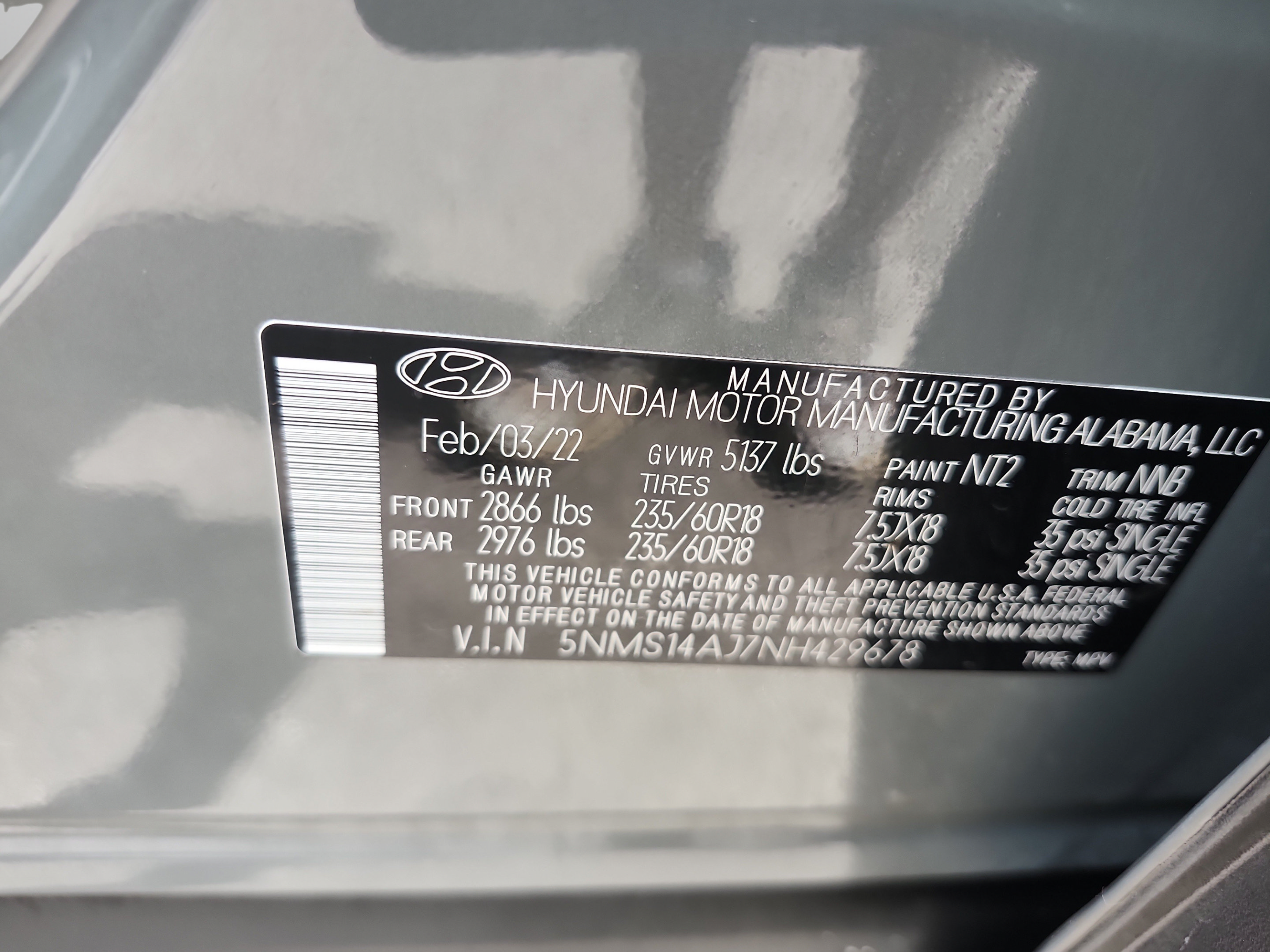 Certified 2022 Hyundai Santa Fe SE FWD image 33