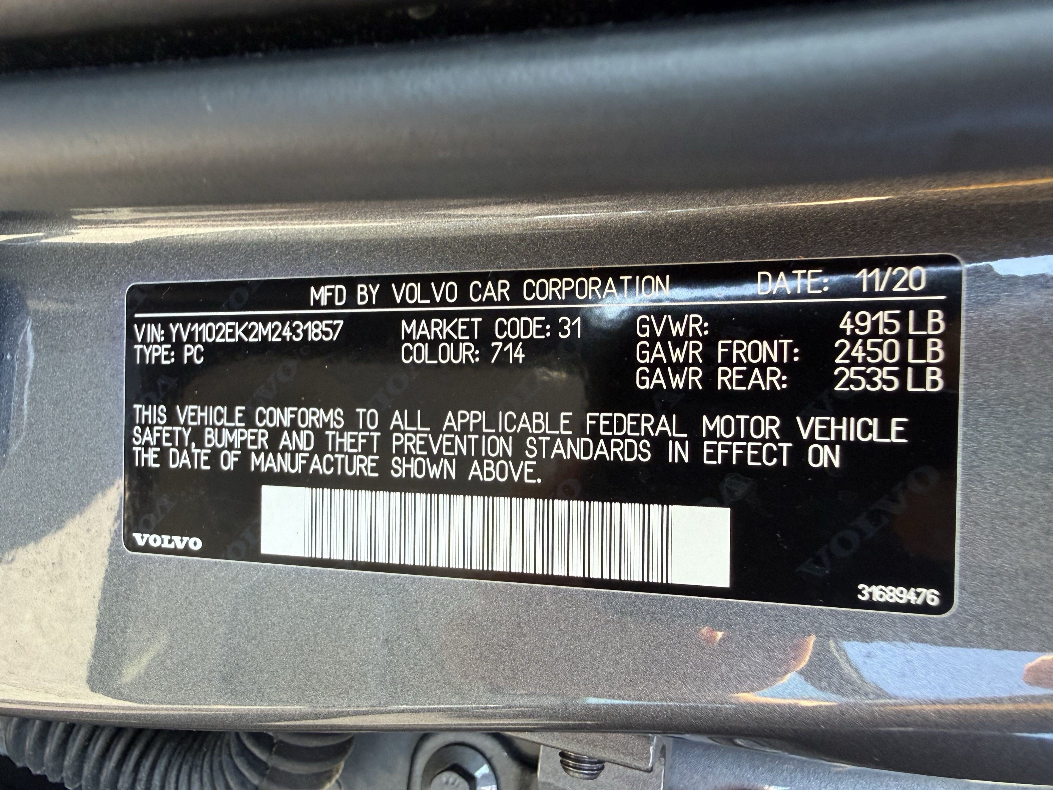 Used 2021 Volvo V60 T5 Momentum w/ Premium Package FWD image 17