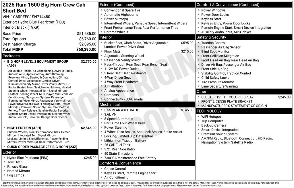 Used 2025 RAM 1500 Big Horn AWD/4WD image 11