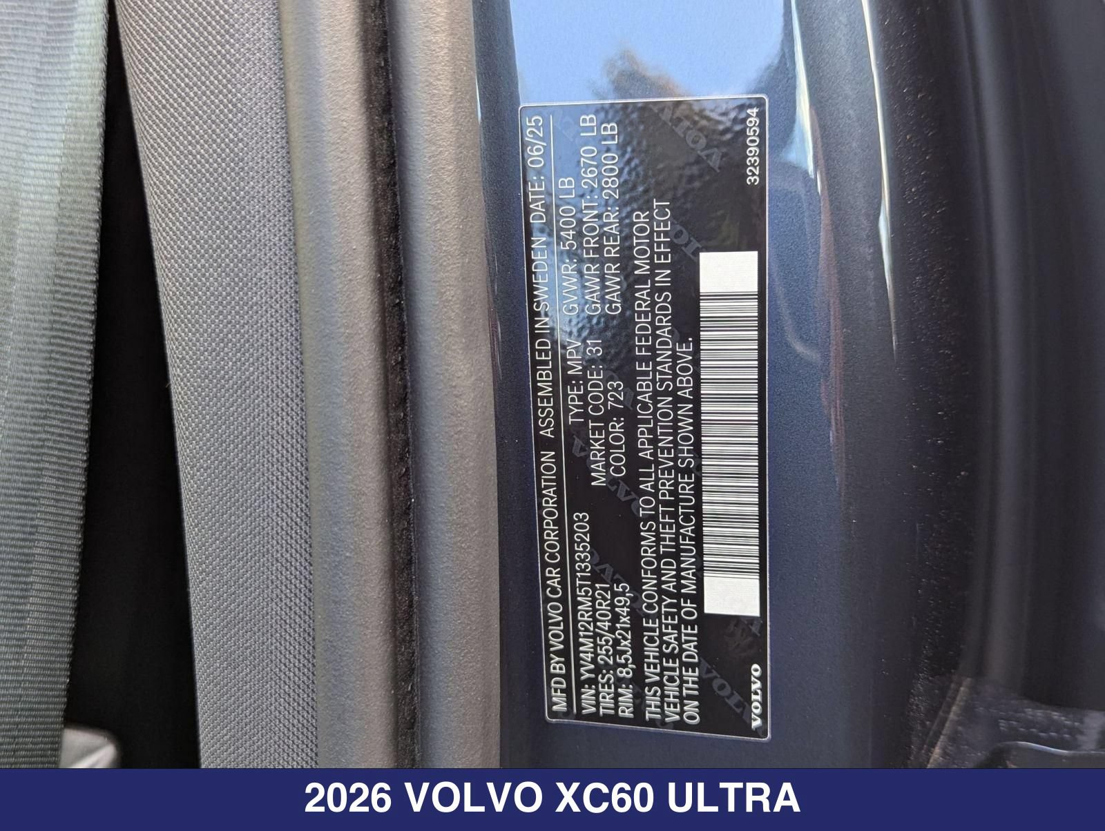 New 2026 Volvo XC60 B5 Ultra w/ Protection Package Premier AWD/4WD image 28