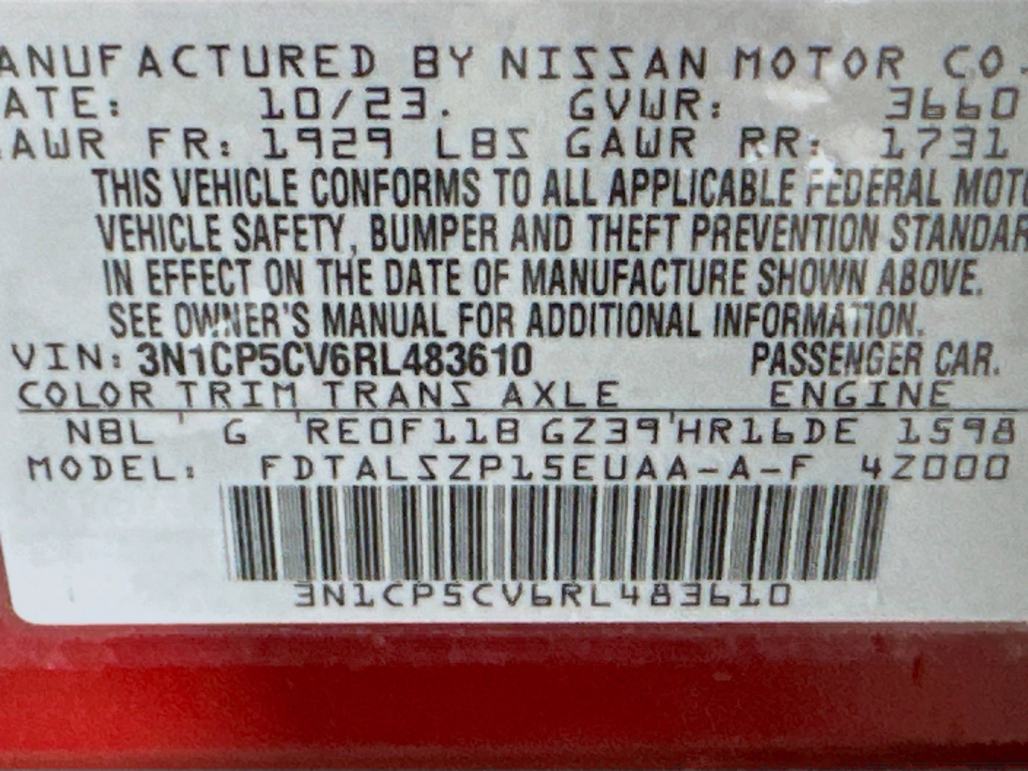 Used 2024 Nissan Kicks SV w/ Exterior Package image 12