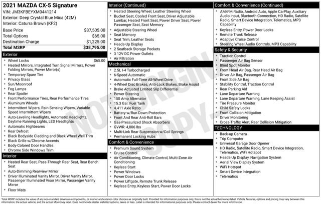 Used 2021 MAZDA CX-5 Signature image 4