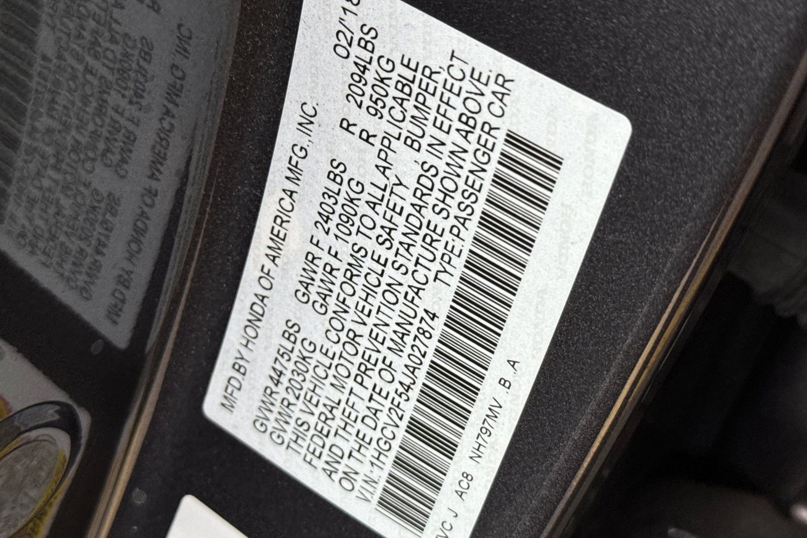 Used 2018 Honda Accord EX-L image 12