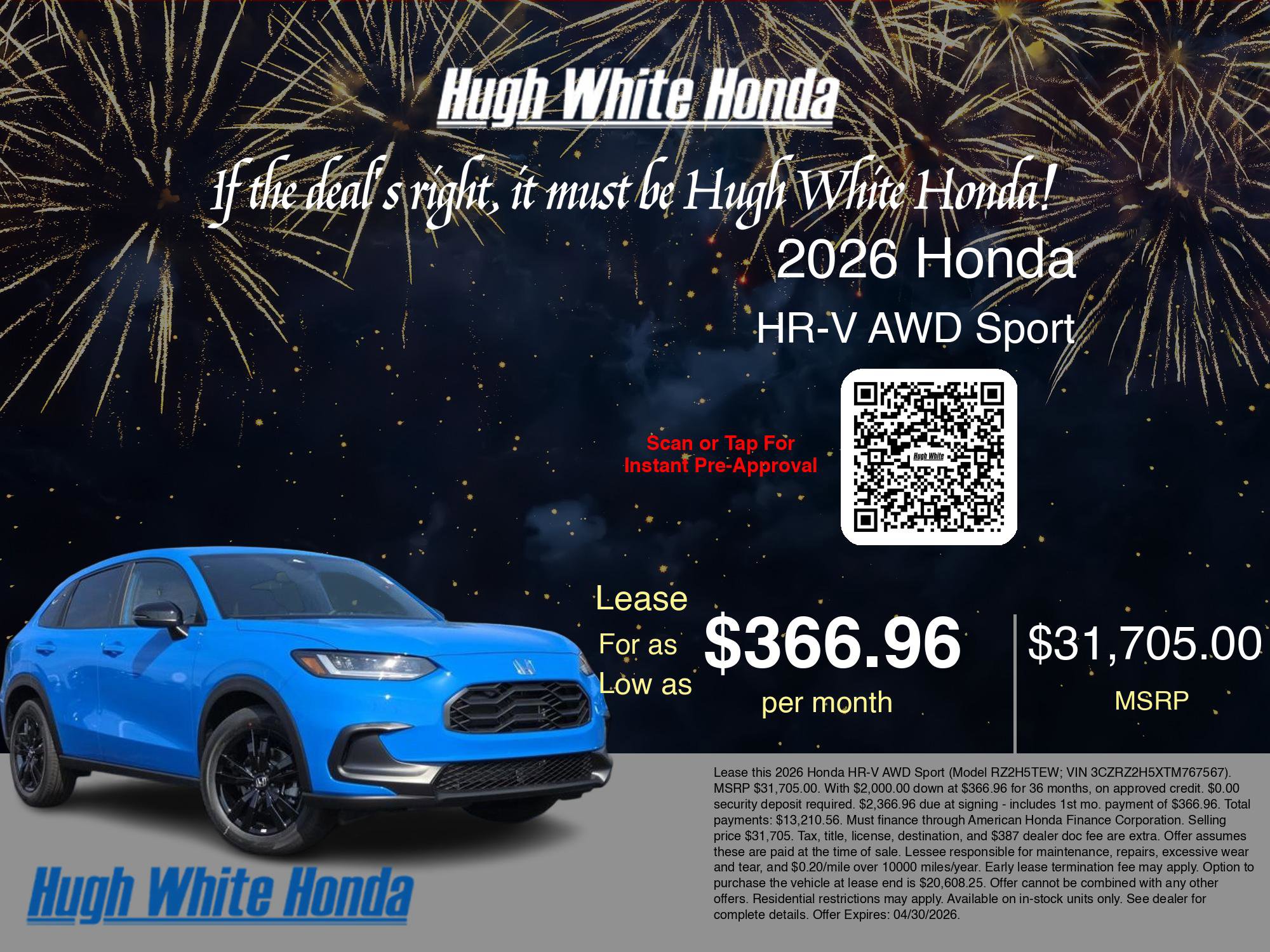 New 2026 Honda HR-V Sport image 3