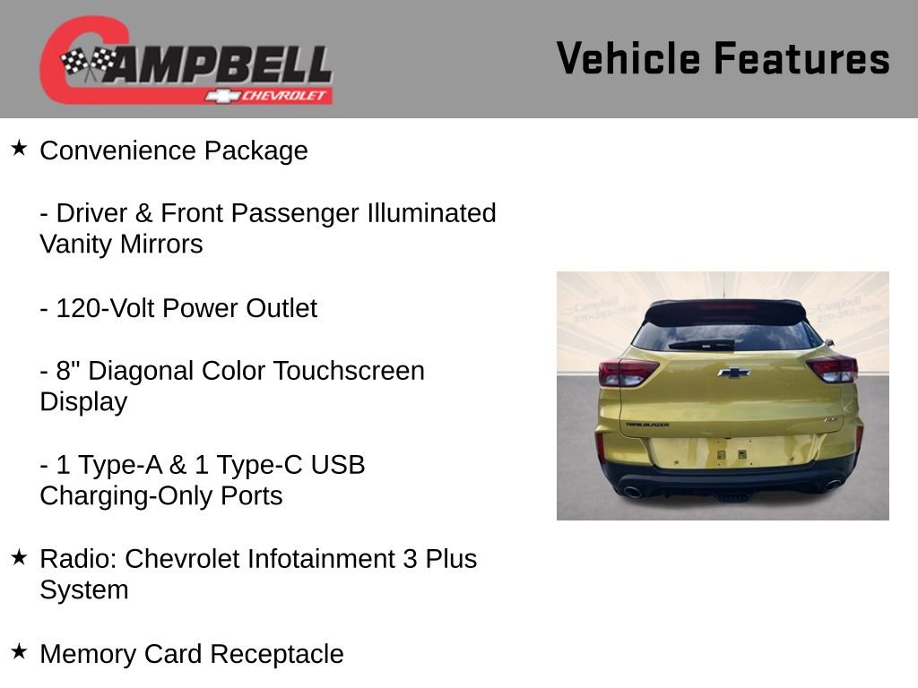 Used 2023 Chevrolet TrailBlazer RS w/ Sun and Liftgate Package image 16