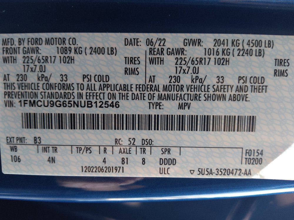 Used 2022 Ford Escape SE AWD/4WD image 33