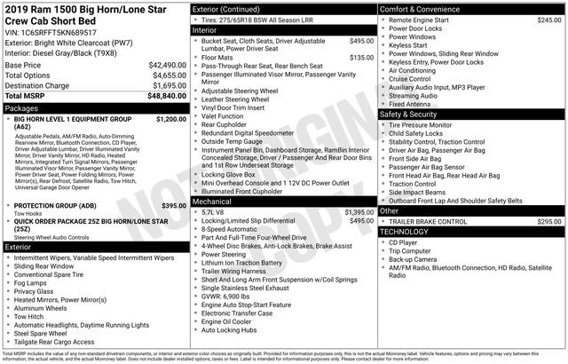 Used 2019 RAM 1500 Big Horn image 7