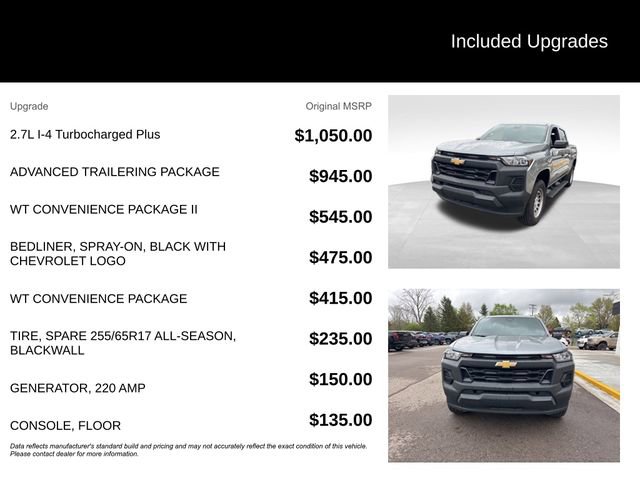 Used 2023 Chevrolet Colorado W/T w/ Advanced Trailering Package RWD image 8