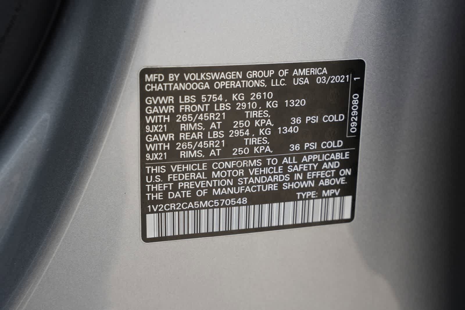 Used 2021 Volkswagen Atlas SEL R-Line FWD image 25