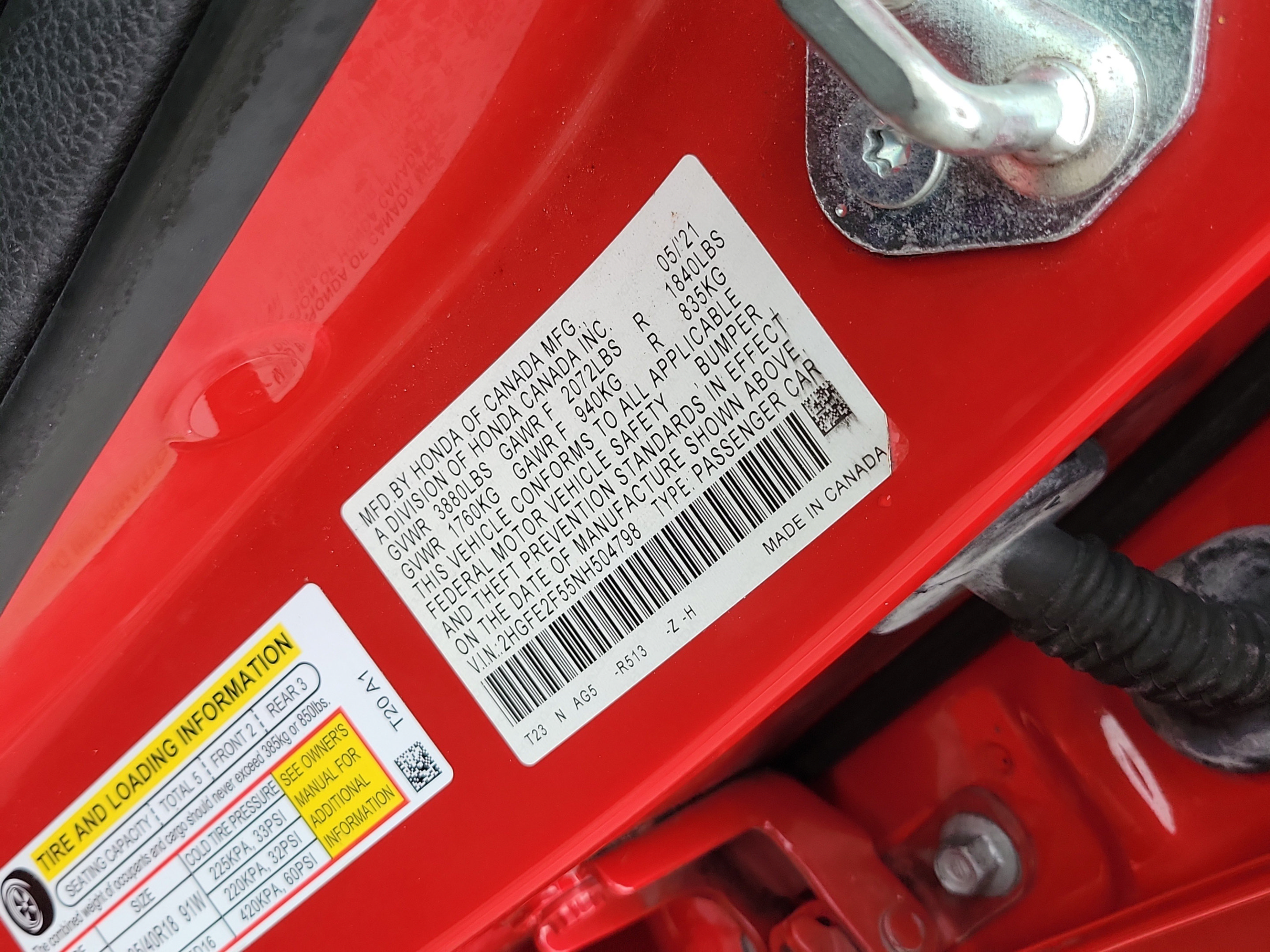 Certified 2022 Honda Civic Sport image 32
