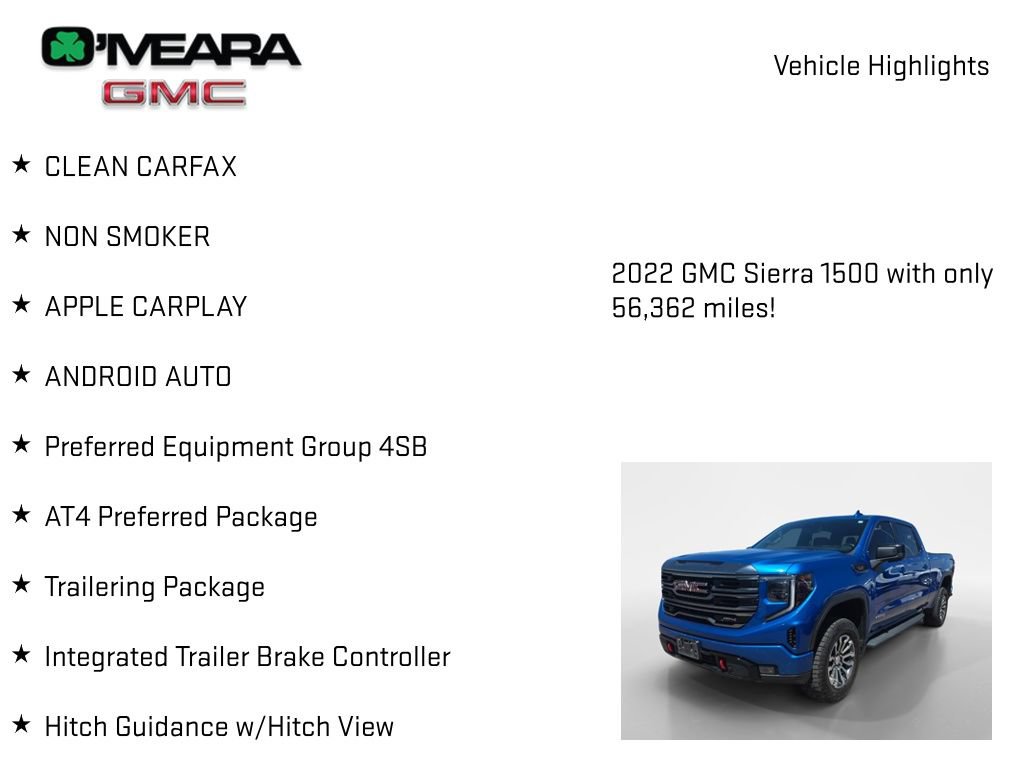 Used 2022 GMC Sierra 1500 AT4 w/ AT4 Preferred Package AWD/4WD image 8