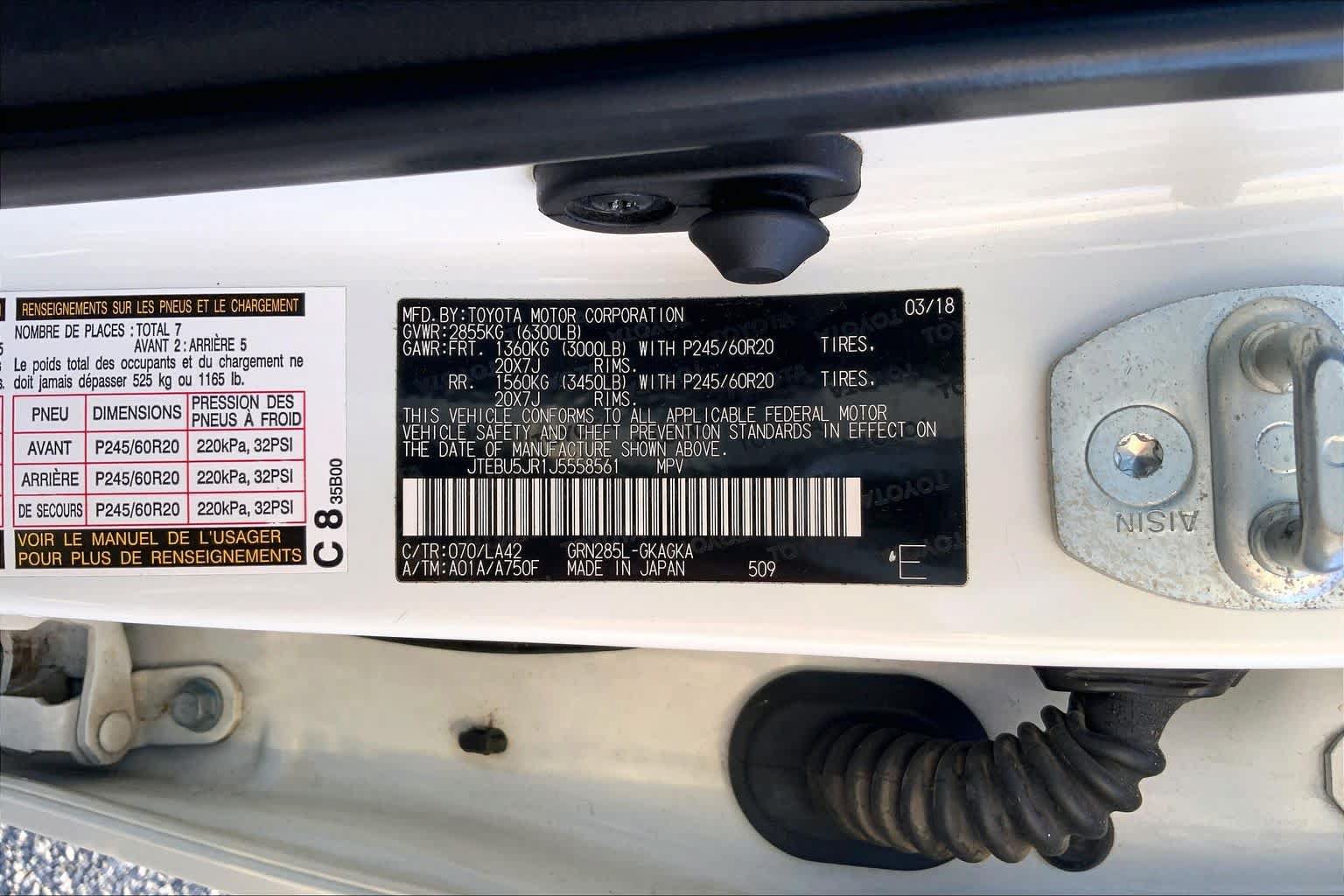 Used 2018 Toyota 4Runner Limited AWD/4WD image 32