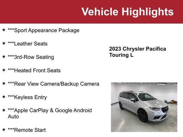 Used 2023 Chrysler Pacifica Touring-L w/ S Appearance Package video 2