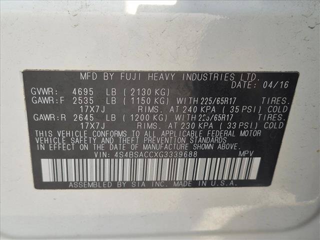 Used 2016 Subaru Outback 2.5i Premium w/ Popular Package #2 AWD/4WD image 15