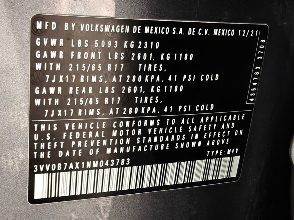 Used 2022 Volkswagen Tiguan S image 40