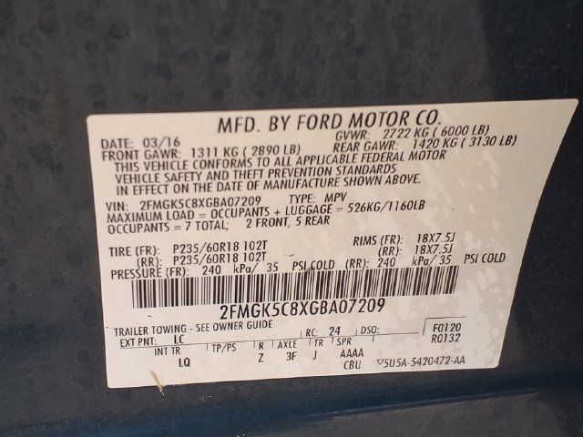 Used 2016 Ford Flex SEL w/ Equipment Group 202A FWD image 38