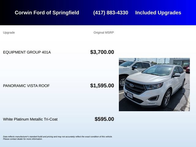 Used 2015 Ford Edge Sport w/ Equipment Group 401A AWD/4WD image 5