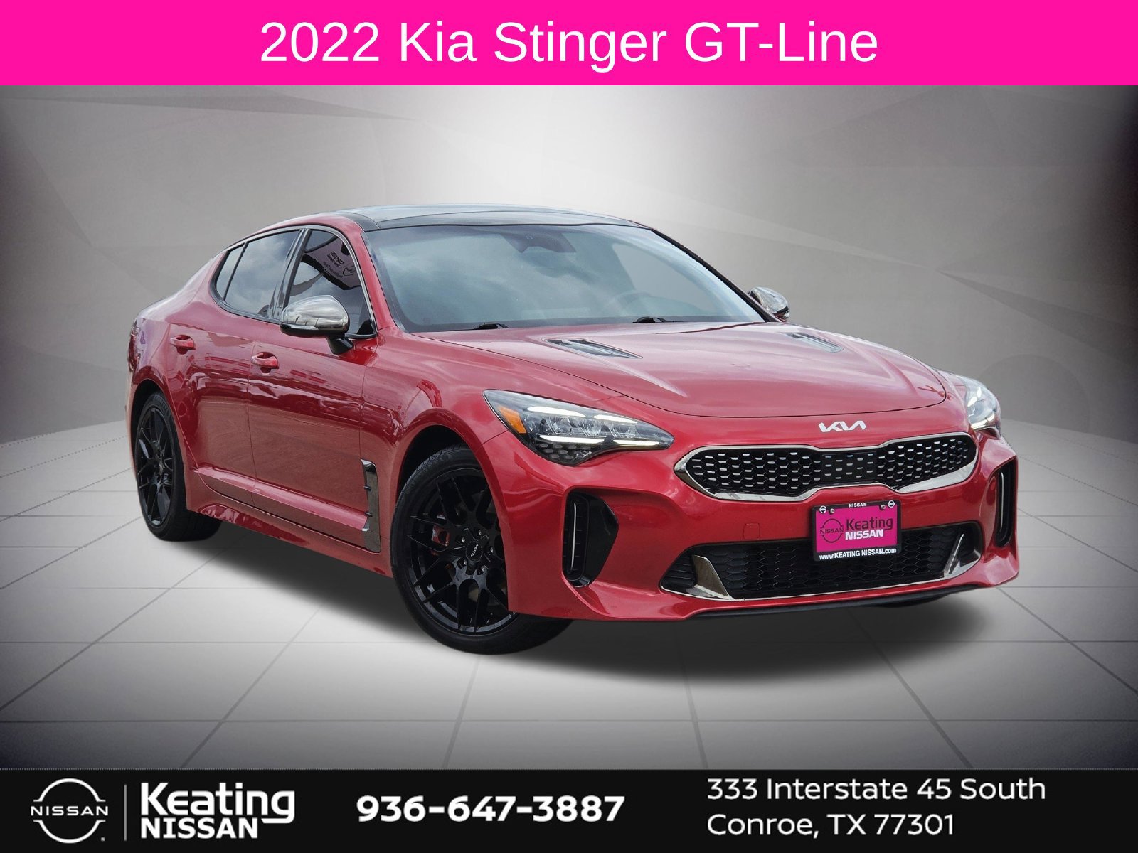 Used 2022 Kia Stinger GT-Line w/ Sun & Sound Package RWD image 1