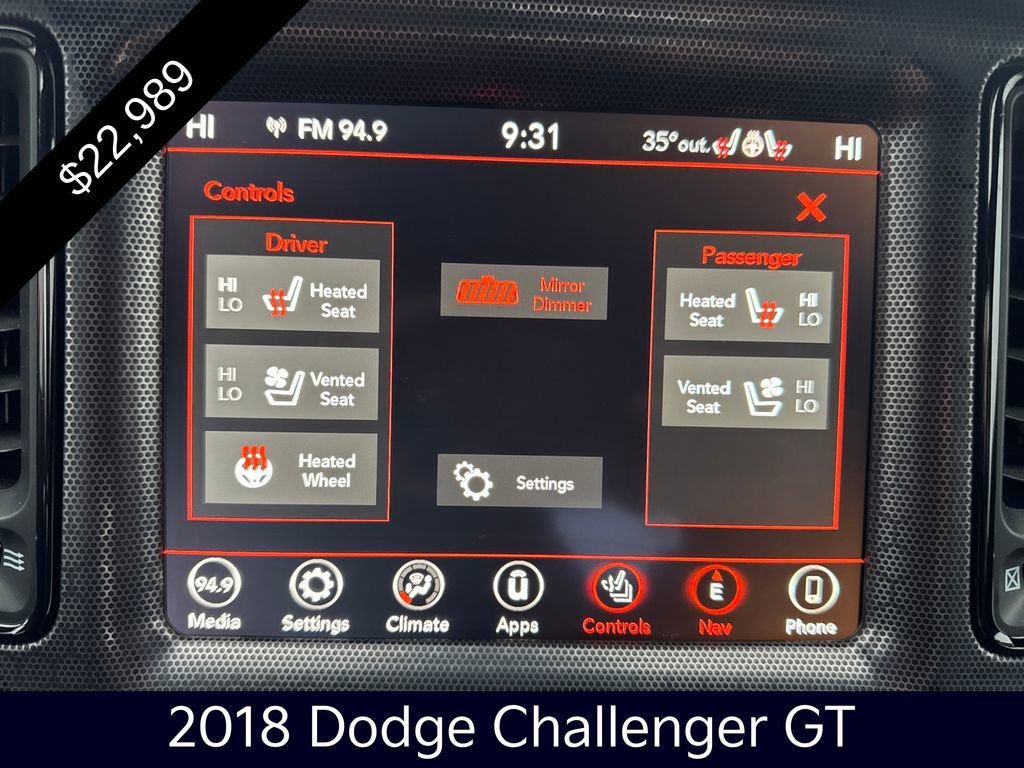 Used 2018 Dodge Challenger GT w/ Driver Convenience Group image 28