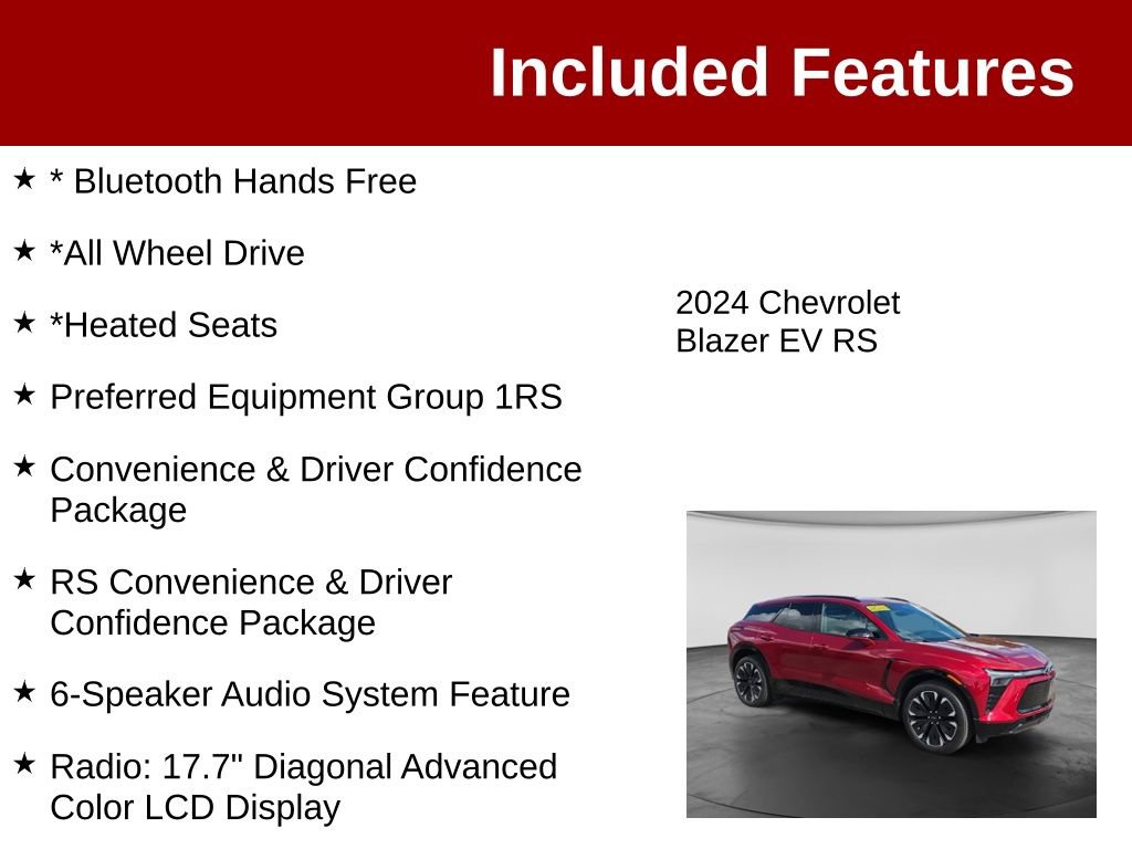 Used 2024 Chevrolet Blazer EV RS AWD/4WD image 3