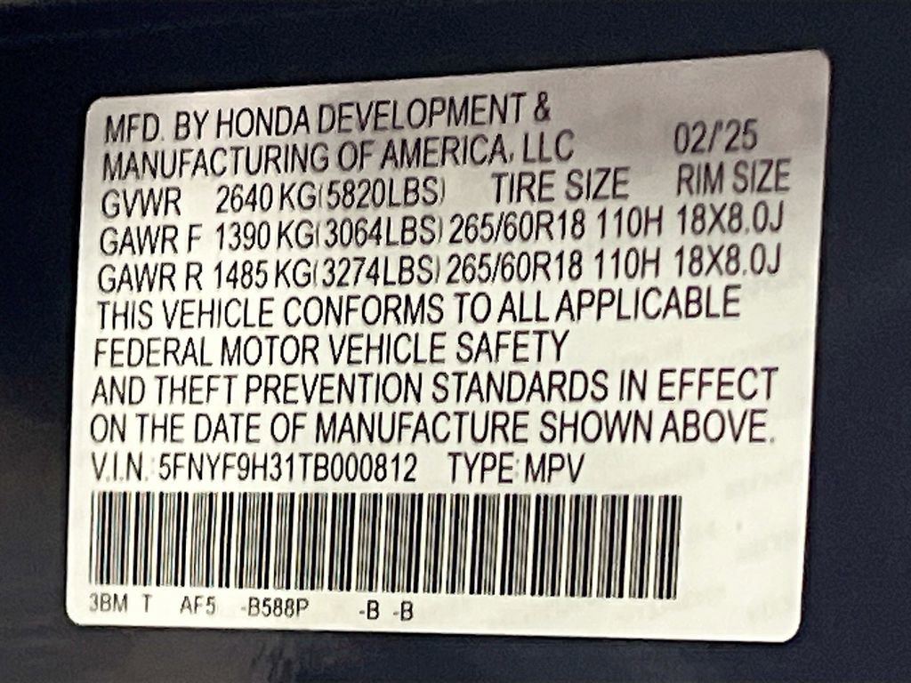Used 2026 Honda Passport RTL image 32
